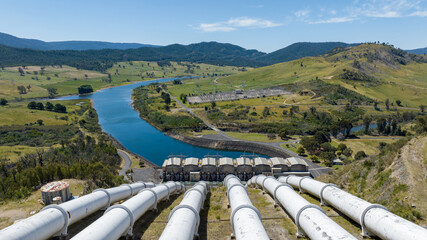 Pipes of the Talbingo Hydro Scheme.