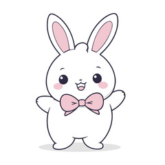 Vector illustration of a cute Bunny for kids story book