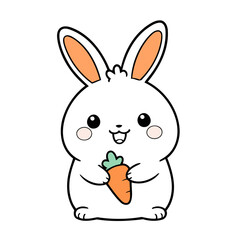 Cute Bunny vector illustration for children