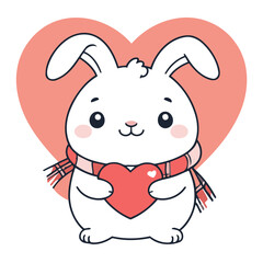 Cute Bunny for kids vector illustration