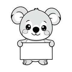 Vector illustration of a playful Koala for preschoolers' storytime