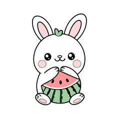 Cute Bunny for toddlers' playful adventures vector illustration