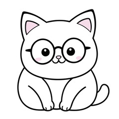 Vector illustration of a winsome Kitten for children's literature