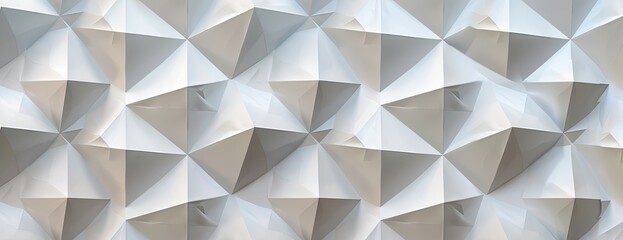 Close up of a white geometric pattern wall art in monochrome photography