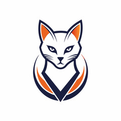 A Cat Logo Icon Illustration