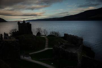 Lake Ness in highlands of Scotland. Tha lake became known because the myth of a suppost monster...