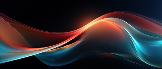 Tech glowing effect abstract background,  wave technology futuristic minimal tech lines background