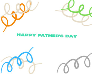 Happy father's day design. this is a vector design. also this is isolated in white background.