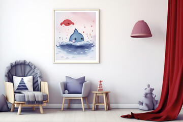 Picture Illustration in Children's Room