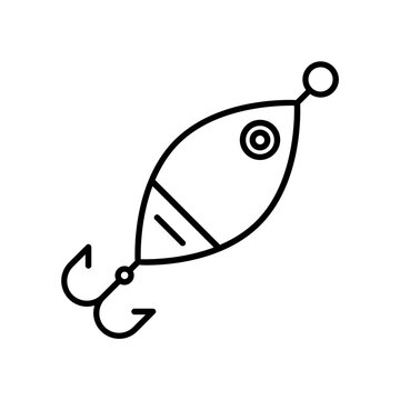 recommend clip art: fishing hook icon. outline icon