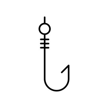 recommend clip art: fishing hook icon. outline icon