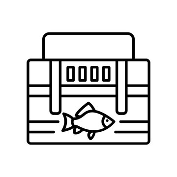 recommend clip art: toolbox fishing icon. outline icon