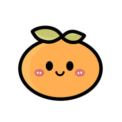 illustration of an orange