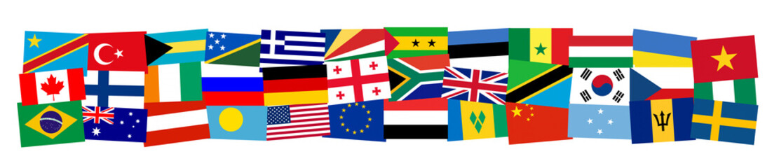 Background flags of the world