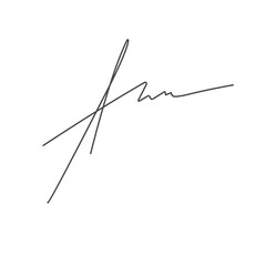 Hand Drawn Fake Signature 