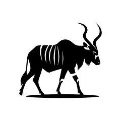 Minimalist Bongo Silhouette- Captured in Vibrant Vector Artistry- Illustration of Bongo- Vector Of Bongo.