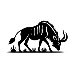 Minimalist Bongo Silhouette- Captured in Vibrant Vector Artistry- Illustration of Bongo- Vector Of Bongo.