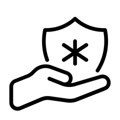 Safety Icon With Line Style 