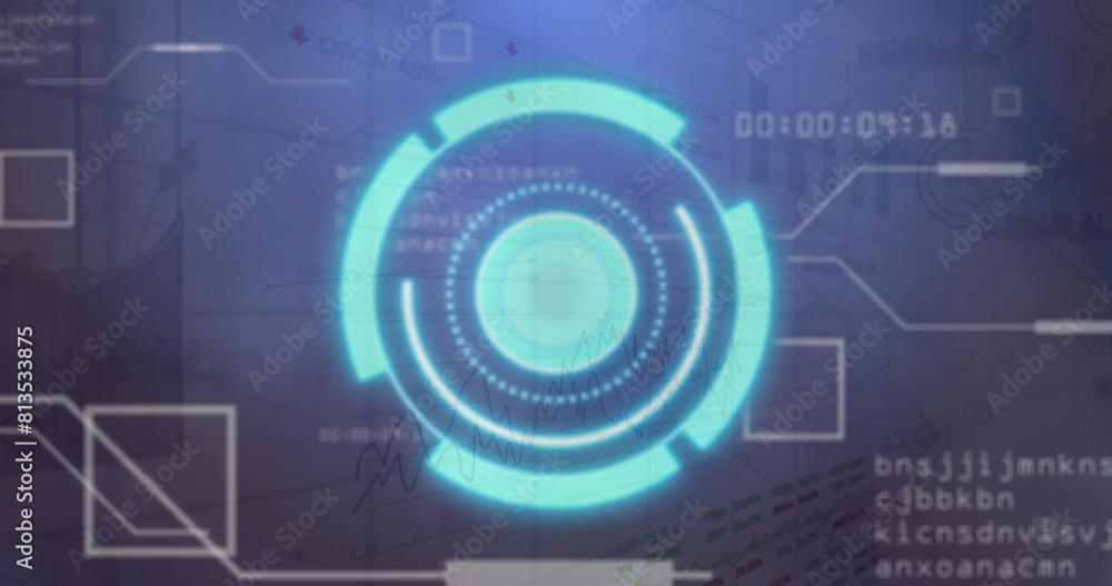 Poster image of scope scanning over data processing over grid