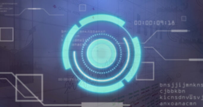 Image of scope scanning over data processing over grid