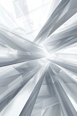 Obraz premium ray lights white and grey exposition background. vertical