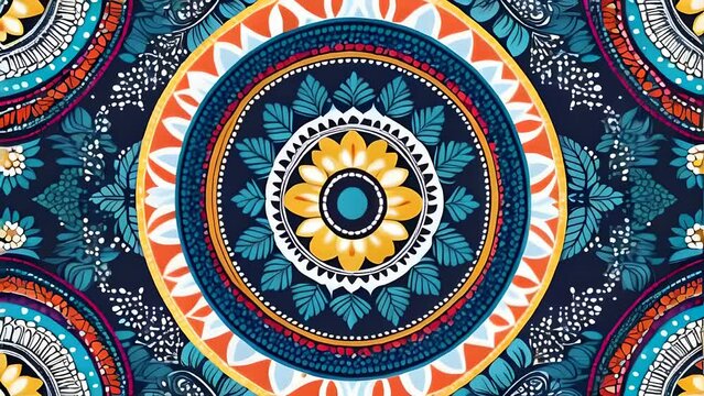 bohemian patterns vector illustration background. illustration animation. 