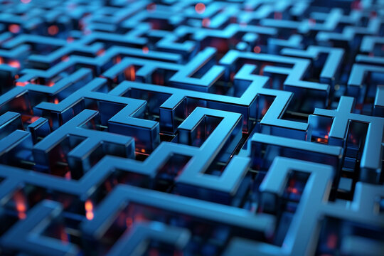 3D Illustration of a Search Algorithm 
