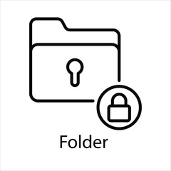 Obraz premium Folder Vector icon