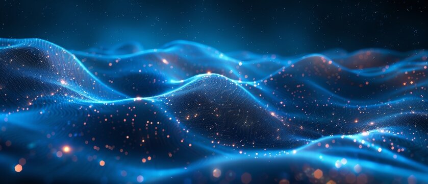 abstract technology background blue color 