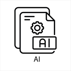 Obraz premium AI Vector icon