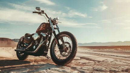 Motorcycle concept in the desert