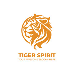 Awesome Tiger Spirit Logo Design