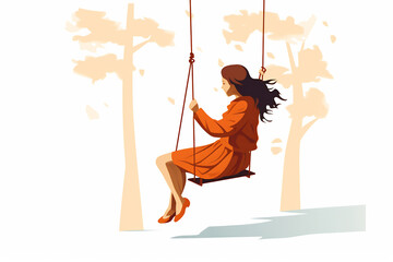 Leisure Time on a Swing