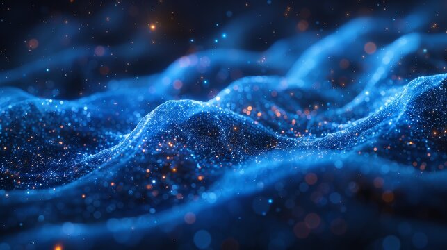 abstract technology background blue color 