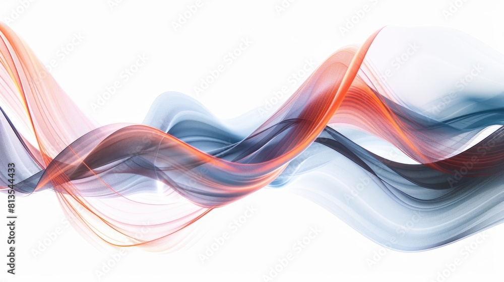 Poster A mesmerizing wave of colored smoke. Suitable for various design projects