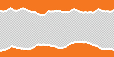 Torn or repped paper orange and white border colour transparent, png, background banner or poster design, cardboard, booklet, edge, page, cover, border, scrap, cracked, advertising, break, realistic,
