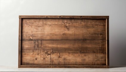Blank wooden rustic sign board.