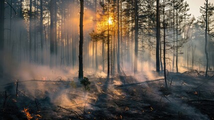 Wildfires cause smoke and air pollution.