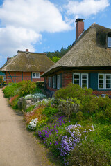 Alte Fischersiedlung an der Trave in Lübeck