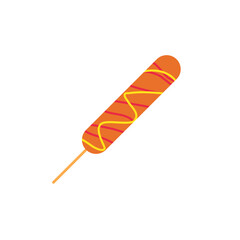 illustration of grilled sausage skewers to complement your food design
