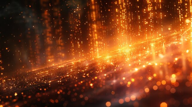 abstract technology background gold color 