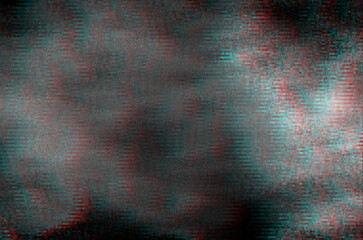 Czarne, grungowe tło, glitch, zaburzone tło. © YOUR SHOT