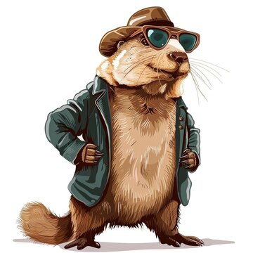 Beaver retro fashio
