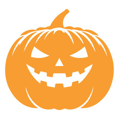 Scary Halloween pumpkin