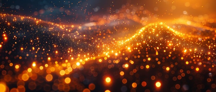abstract technology background gold