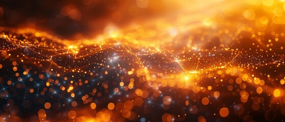 Naklejka premium abstract technology background gold