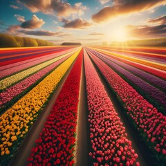 campo di fiori colorato