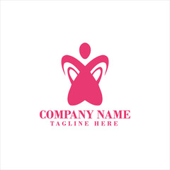 beauty woman logo design for salon, makeover, hair stylist, haidresser, hairc cut.
