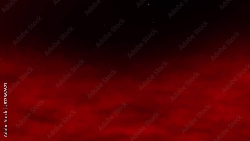 Poster 3d cloud smoke gas vapor mist haze fog on starry night time space universe background animation moti