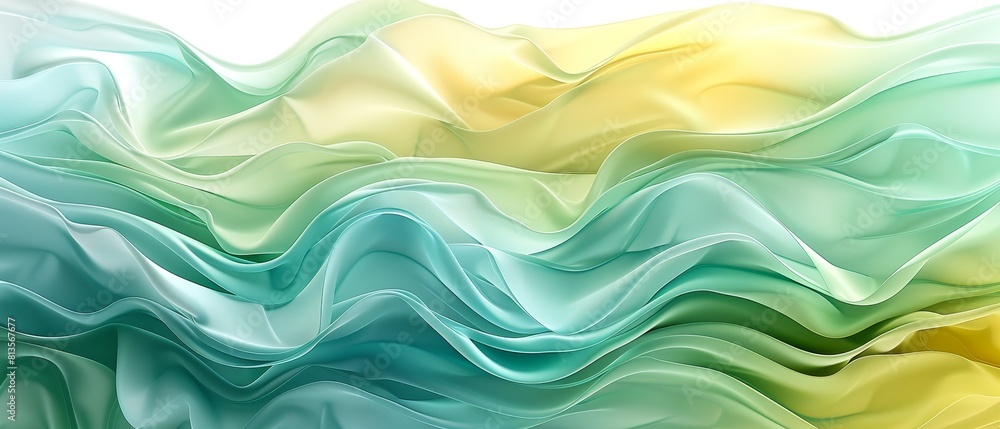 Poster the muted color design on the elegant banner features sophisticated branding using a gentle palette